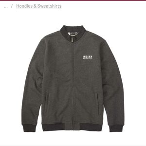 Indian Terrain Men's Gray Zip-Up Sweater